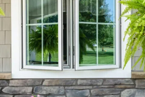 Open casement window