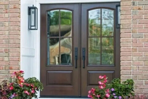 Double entry doors