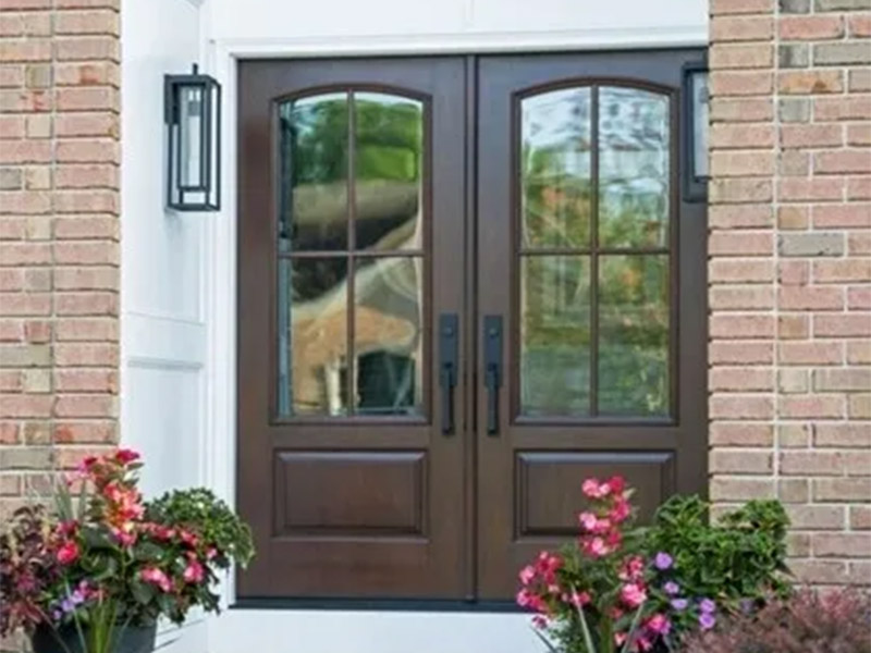 Double entry doors