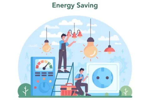 Energy saving illustration