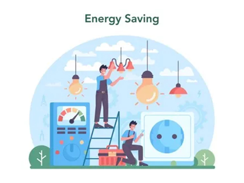 Energy saving illustration