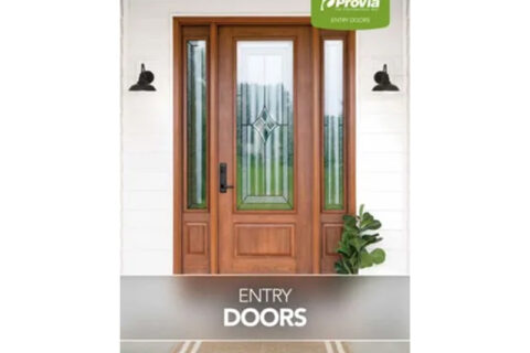 Wood entry door