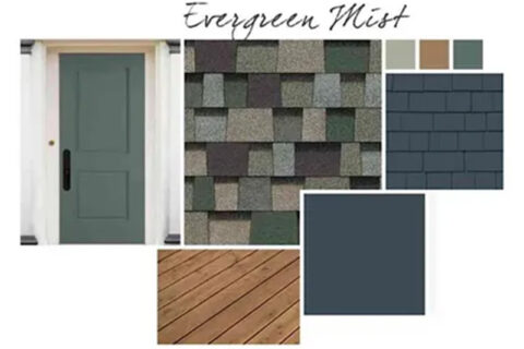 Exterior color and material samples