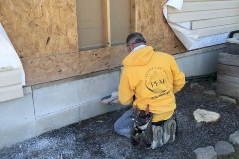 Exterior home repair work