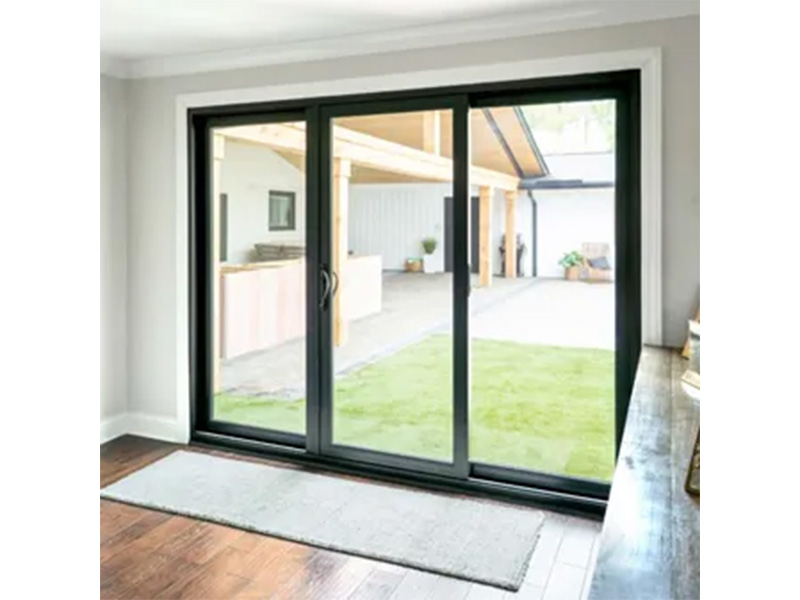 Interior sliding glass patio door