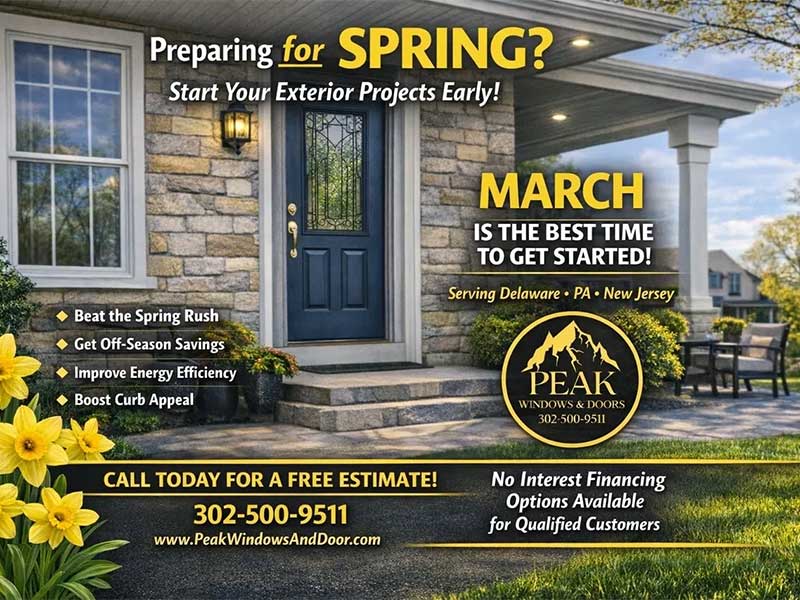 Spring exterior home improvement promotion