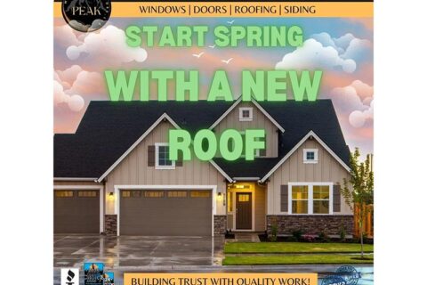 Spring roofing promotion on residential home
