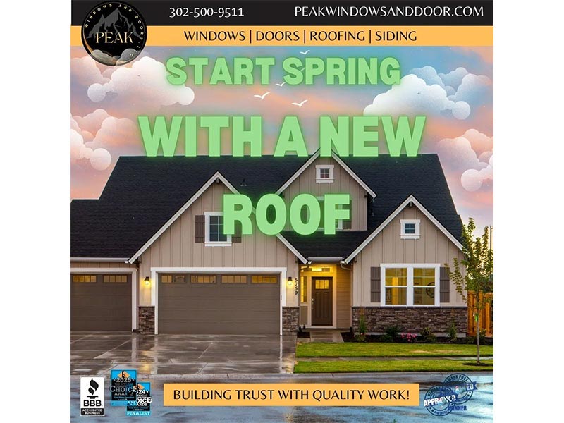 Spring roofing promotion on residential home