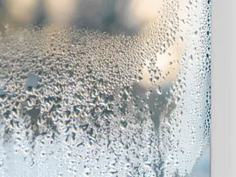 Condensation on window glass