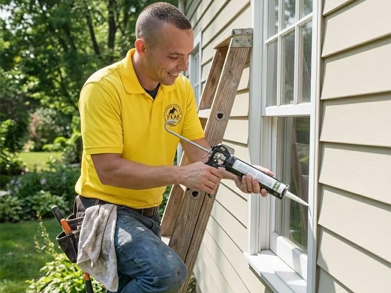 Window sealing installation