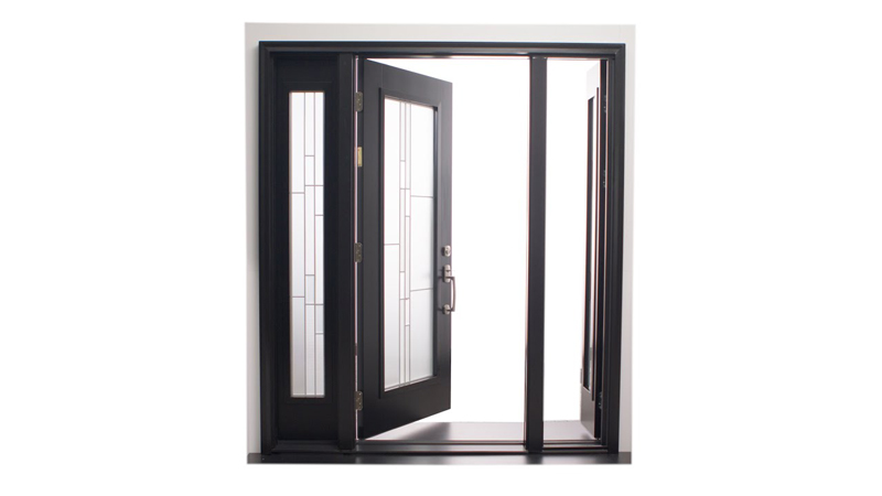 One main door and one mini door.